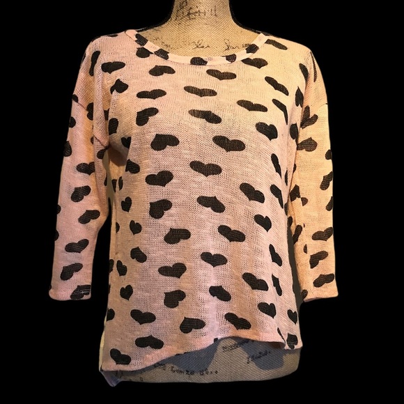 Almost Famous Sweaters - Almost Famous 100% Polyester Hearts Sweater